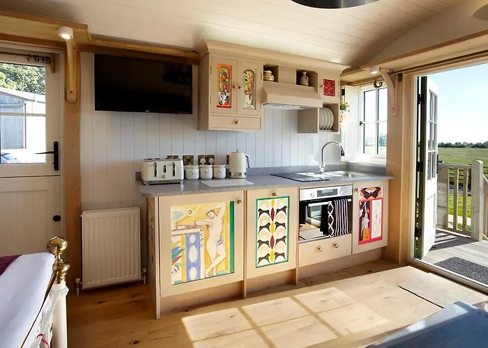 ロッジ Hornington Manor Shepherds Huts ヨーク